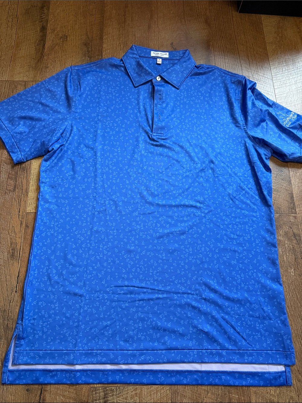 Peter Millar Royal Blue Micro-Icon Polo